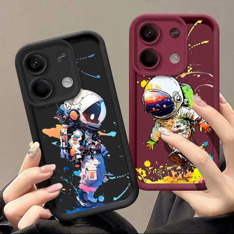 Note13 Colorful Astronaut Sky Eye Ladder Phone Case For Redmi Note 13Pro 13ProPlus 13Pro 12 12R 12Pro 12Turbo 12S 11 10 Cover