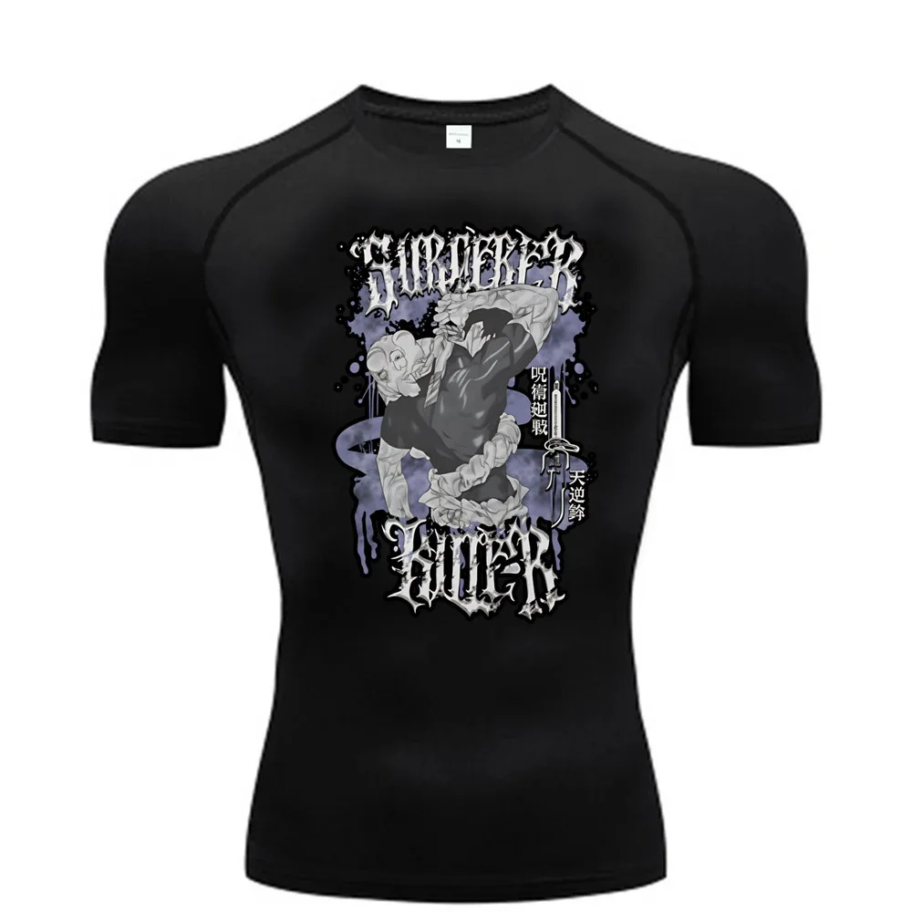 Toji Fushiguro tshirt compression shirt Sportshirts vintage japan dollette manga gyaru japanese harajuku graphic Psychedelic
