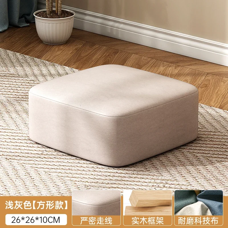 

Dwarf Stool Household Living Room Foot Pedal Japanese Style Sitting Pillar Sofa Foot Stool Simple Soft Bag Tea Table Bench