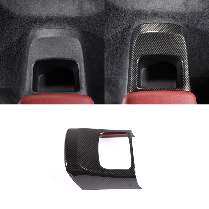 

ABS Carbon Fiber For Toyota GR Supra MK5 A90 2019-2023 Car Armrest Box Rear Storage Frame Cover Trim Sticker Car Accessories
