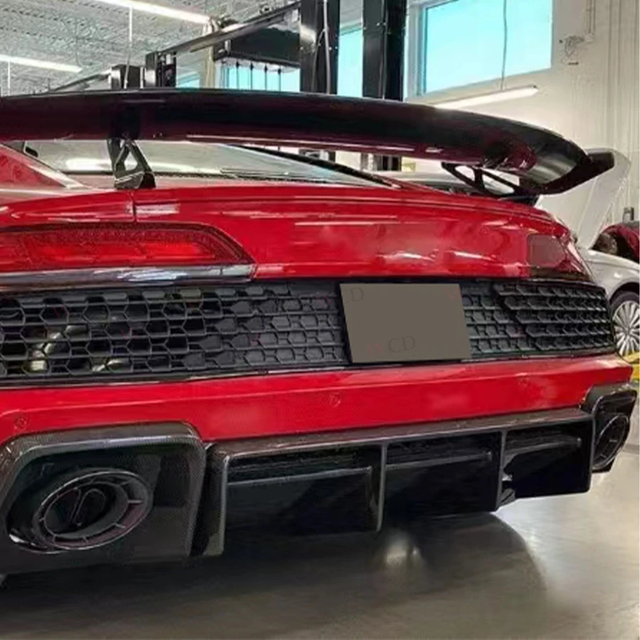 Neuer R8 Dry Carbon Heckdiffusor für Audi R8 V10 GT Performance Coupe 2-Türer 2023+ Heckstoßstange Lip Spoiler Body Kits