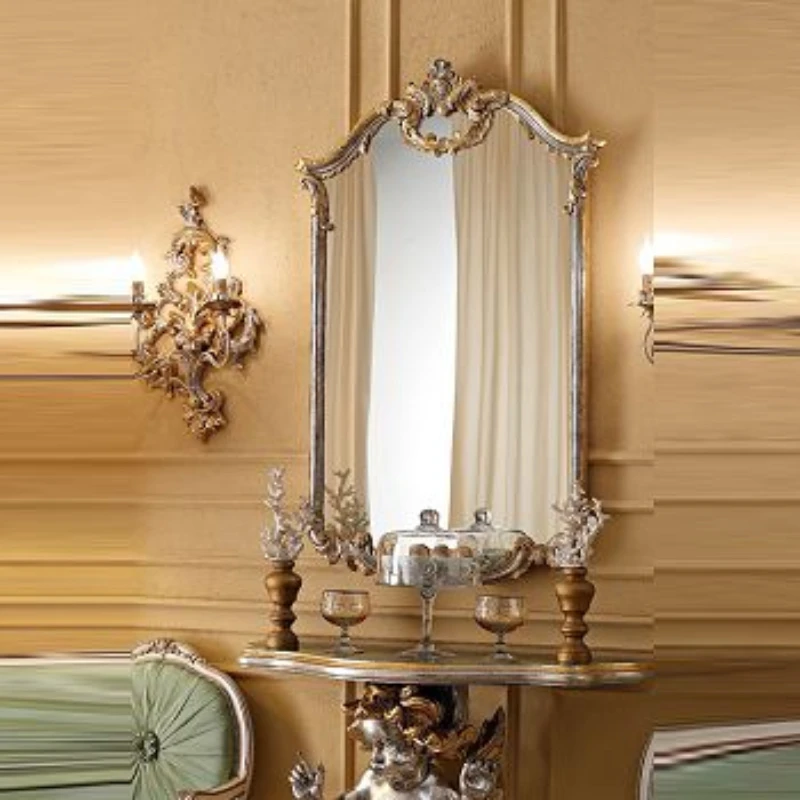 Neoclassical decorative mirror foyer