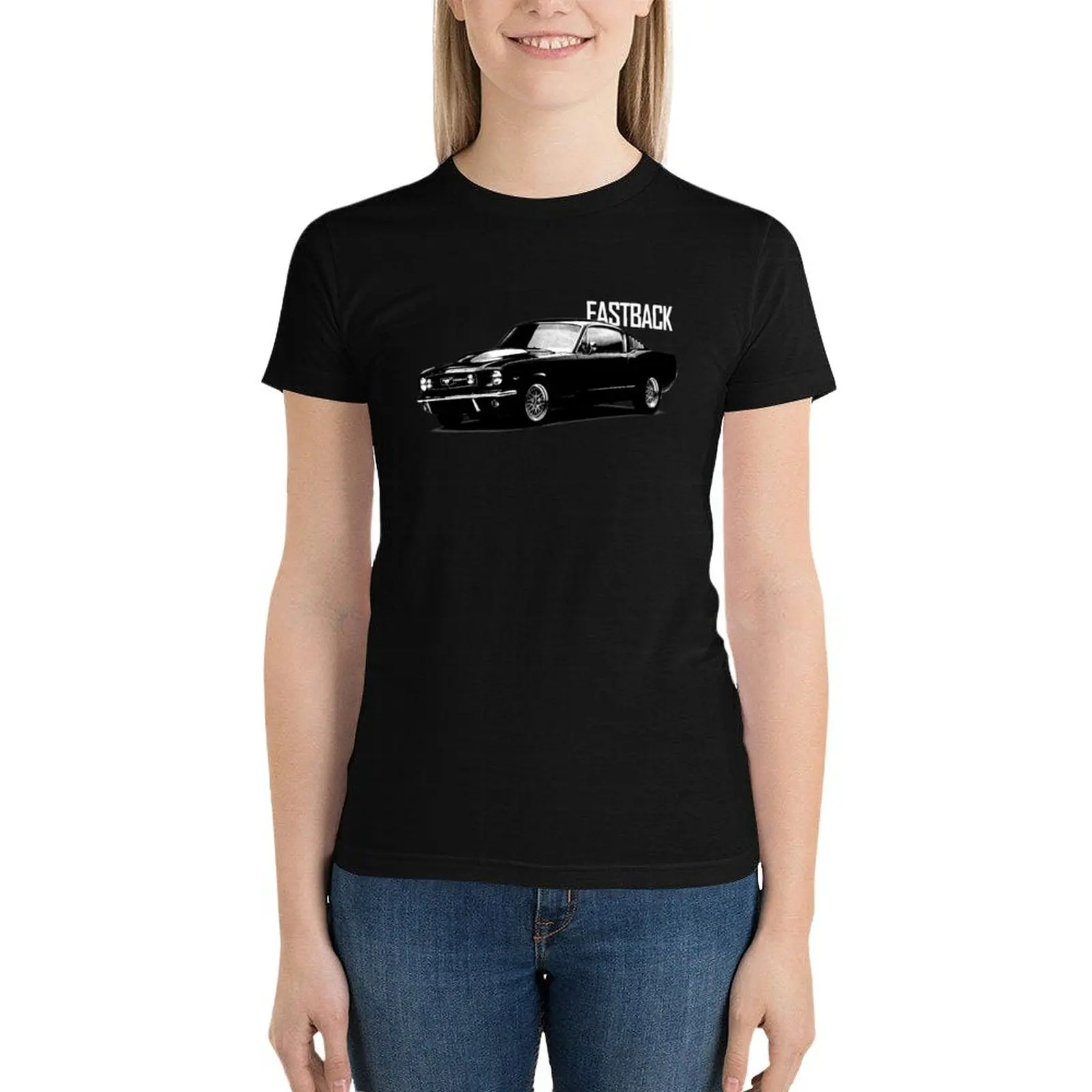 

The 1965 Mustang Fastback T-Shirt cute clothes plus size tops oversized summer top plain t shirts for Women