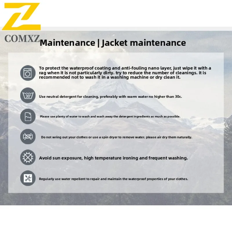 سترة COMXZ لراكبي الدراجات النارية بقلنسوة سميكة ودافئة للتسلق والتخييم معطف واق من المطر مغامرة متعددة الجيوب مقاومة للخدش ملابس خارجية للرجال #6