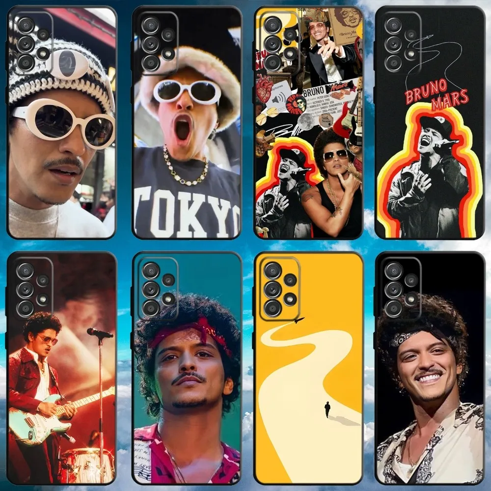 Bruno Mars Singer Phone Case For Samsung S21,S22 Ultra,S20,S30 plus,S22 plus,S23,S30 ultra 5G Soft Black Cover