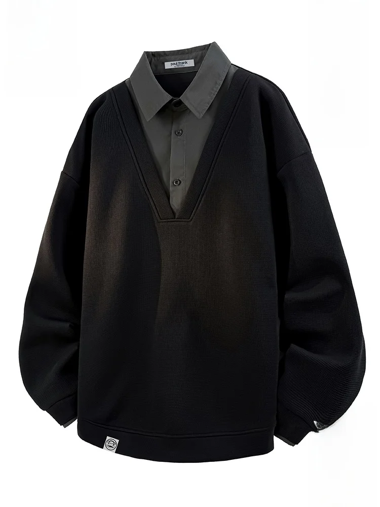 

Мужская толстовка Paul Frank с флисовой подкладкой, свободного кроя, с воротником-стойкой, удобная, с длинными рукавами, осенне-зимняя, новая модная уличная одежда