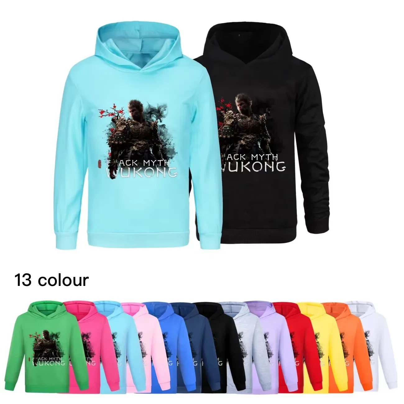 Game Black Myth Wukong Clothes Kids Hoody Sweatshirt Baby Girls Cartoon Jumper Toddler Boys Pullover Outerwear Children Casu