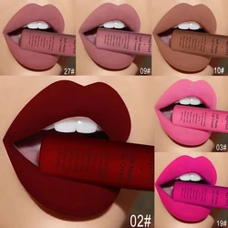 Sexy Velvet Matte Lip Gloss Liquid Lipstick Lipgloss Beauty Red Nude Waterproof Long-lasting Lip Stain Makeup For Women