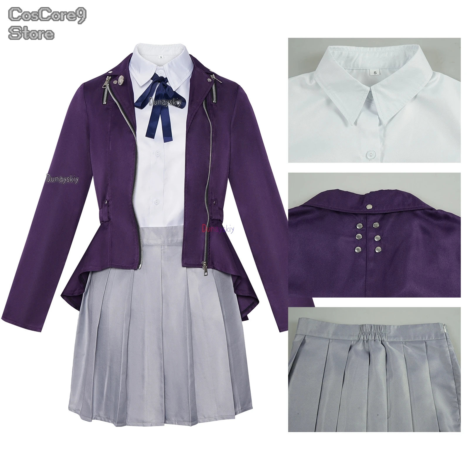 

Amemiya Darumi The Hundred Line -Last Defense Academy-Kirifuji Nozomi Cosplay Costume Halloween Women Casual Dress 할로윈 의상