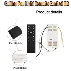 Ceiling Fan Accessories Ceiling Fan Remote Home Improvement 6 Speed Settings AC 110V-265V Battery Monitoring Convenient Reset