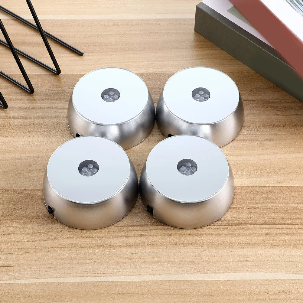 6pcs Led Light Base For Crystal Art Glowing Display Stand For 3D Figurines Jewelry Acrylic Home Decoration Rgb Lighting Base