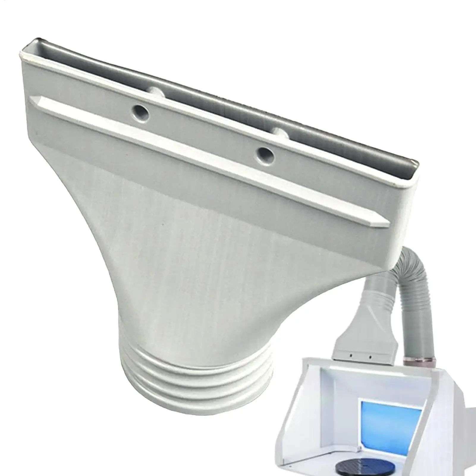 Puerto de escape para conector de tubo de salida de aire acondicionado, boquilla de escape plana, adaptador de manguera plana de plástico, conector de ventilación de ventana