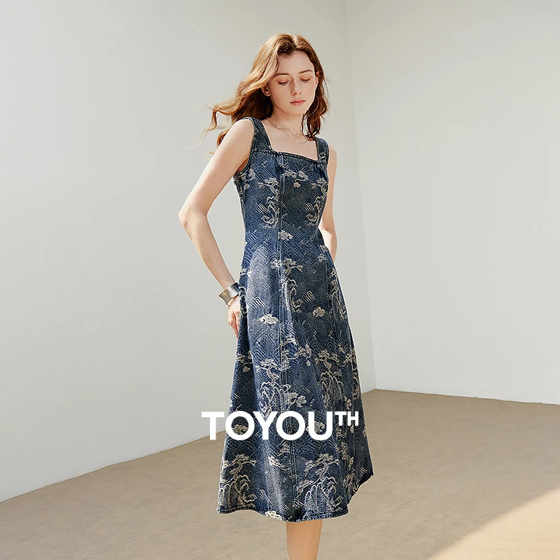 

TOYOUTH Women Dress 2025 Summer New Elegant Dress 8529123
