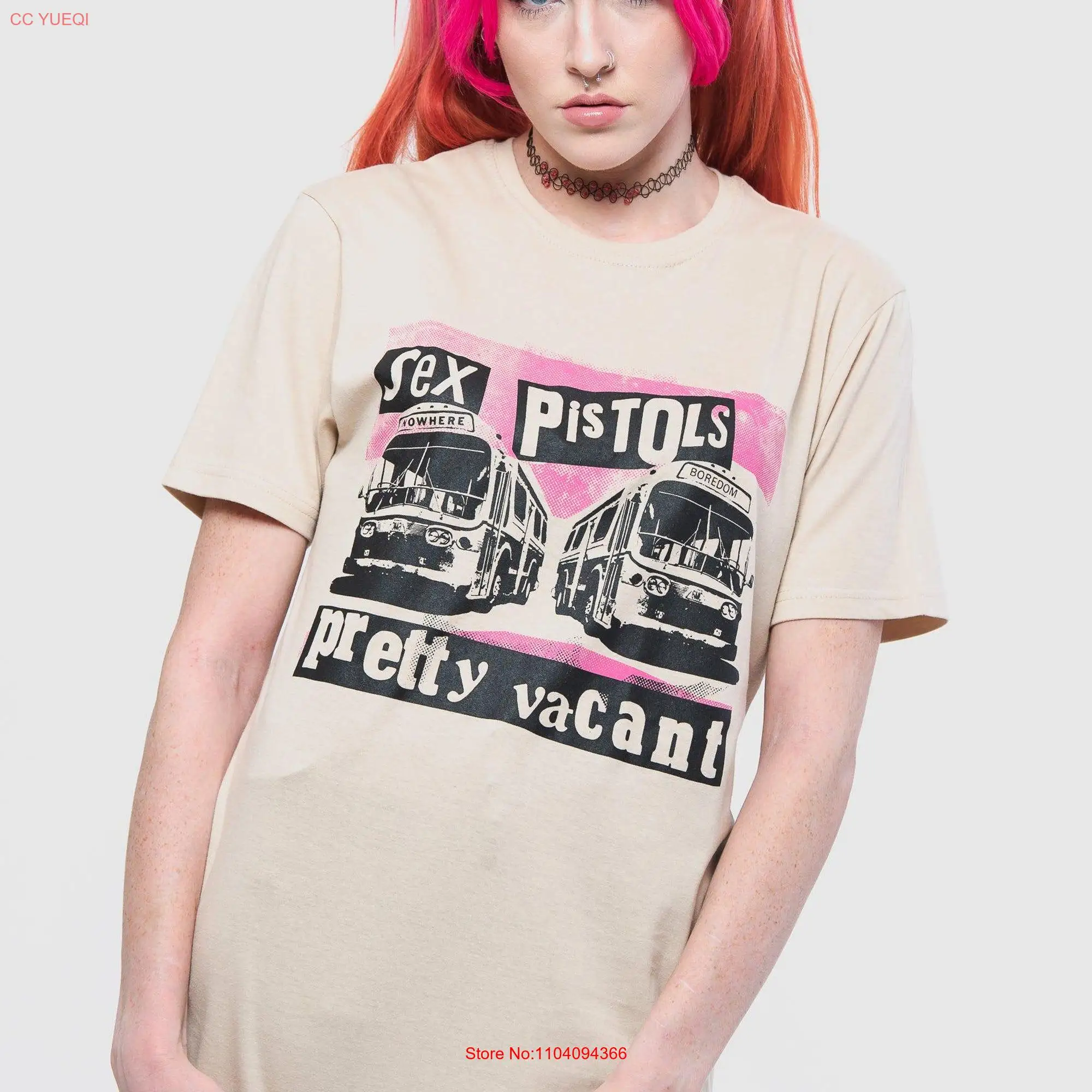 The Sex Pistols Pretty Vacant T Shirt long or short sleeves