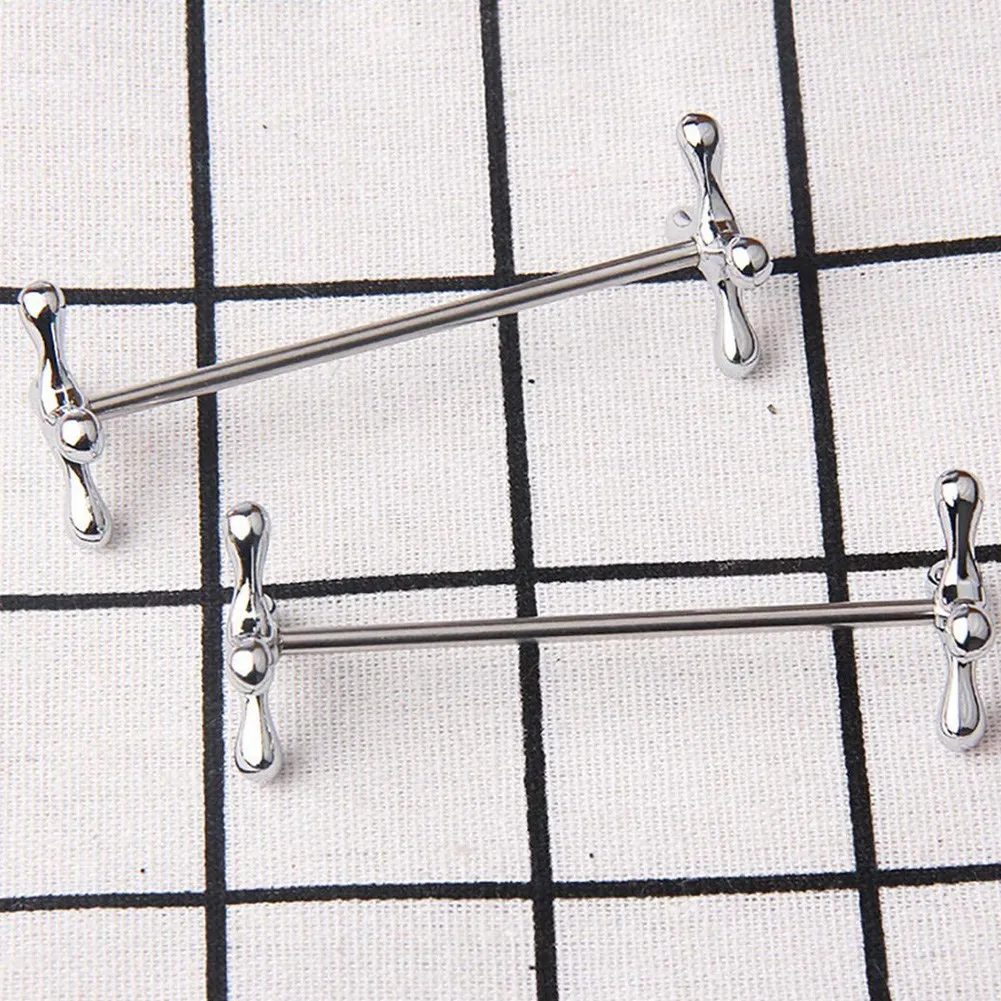 4 Pcs Zinc Alloy Chopsticks Rest Spoons Stand Forks Knifes Holder Rack Stand Metal Craft Table Decoration (Silver)