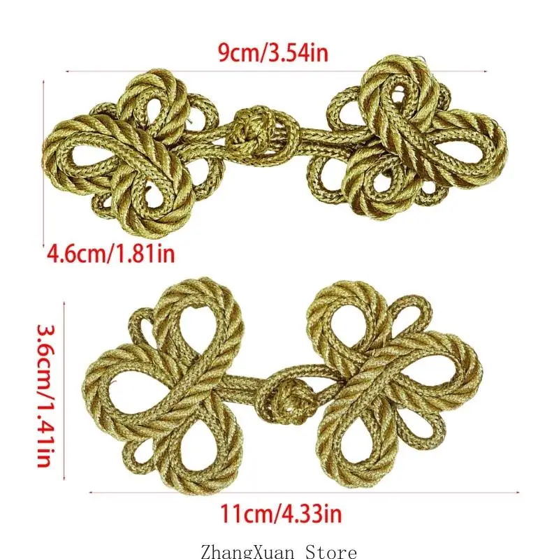 Traditionelle Nähverschlüsse für Qipao Wear und vordere Knopfleiste 3XUF – Detail 6