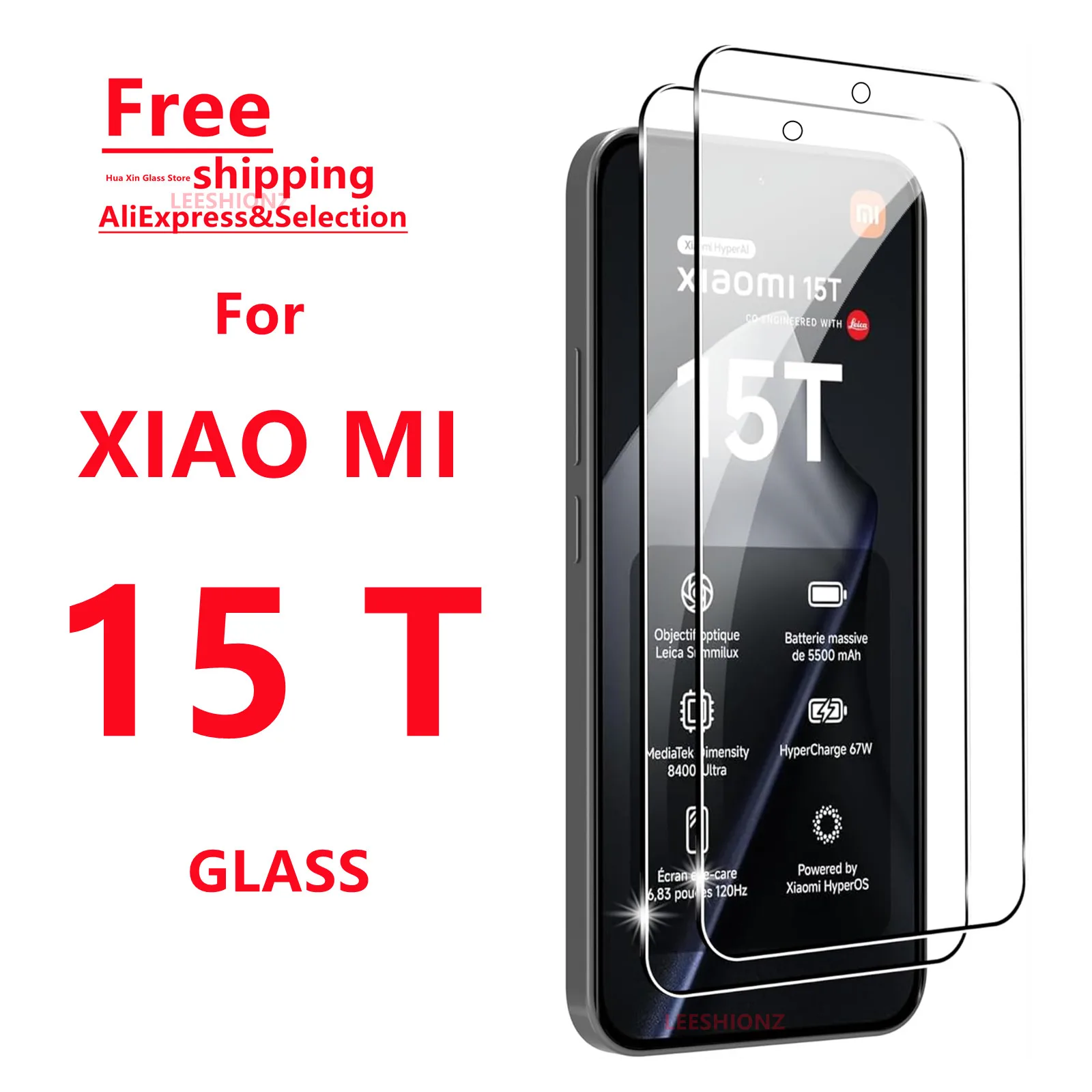 

1/4Pcs Tempered Glass Screen Protector For Xiao Mi 15T - Smartphone Protection Suitable for Xiao Mi 15T Series