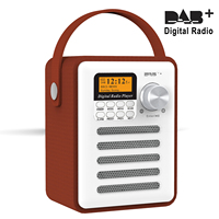 DAB-H6 Portable Bluetooth Speaker with FM Radio,LCD Display, Digital Radio with USB Charging for 10 Hours Playback Rechargeable