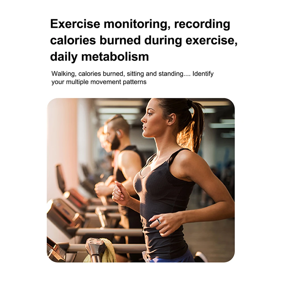 Smart Ring Fitness Herzfrequenz-Tracker Bluts auer stoff monitor wasserdichte multifunktion ale Modi Schlaf überwachung Ring Sport Recorder