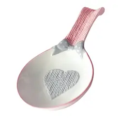 Heart Design Spoon Rest Practical Kitchen Accessories Coffee Spoon Rack