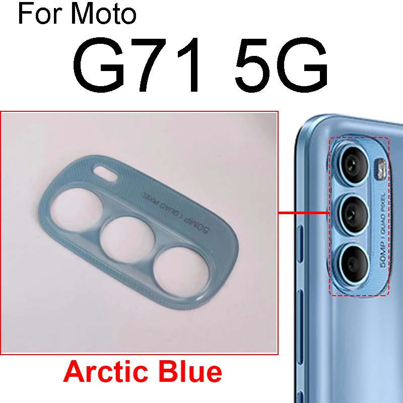 Rear Camera Lens Glass For Motorola Moto G71 5G XT2169-2 Back Camera Glass Lens with Adhesive Sticker Replacement Parts