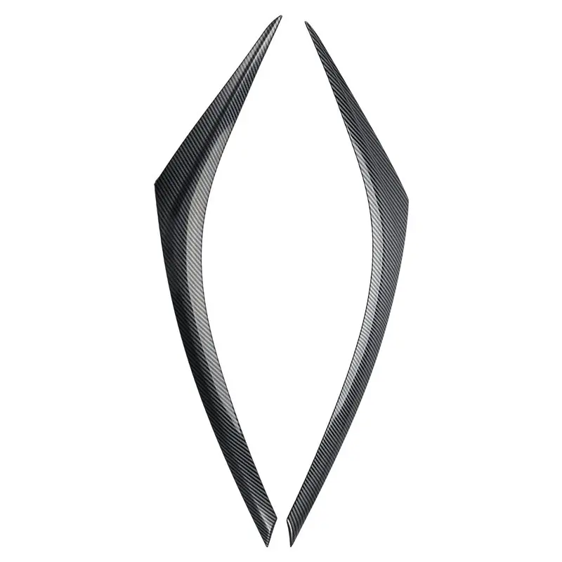 M93K-2Pcs Car Headlight Eyebrow Cover Decoration Trim ABS For Toyota C-HR 2018-2022