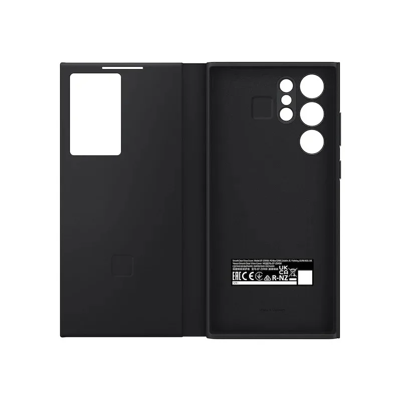 Smart View Wallet Flip Case For Samsung Galaxy S22Ultra SM-S908B Smart View Phone Case Cover（EF-ZS908)