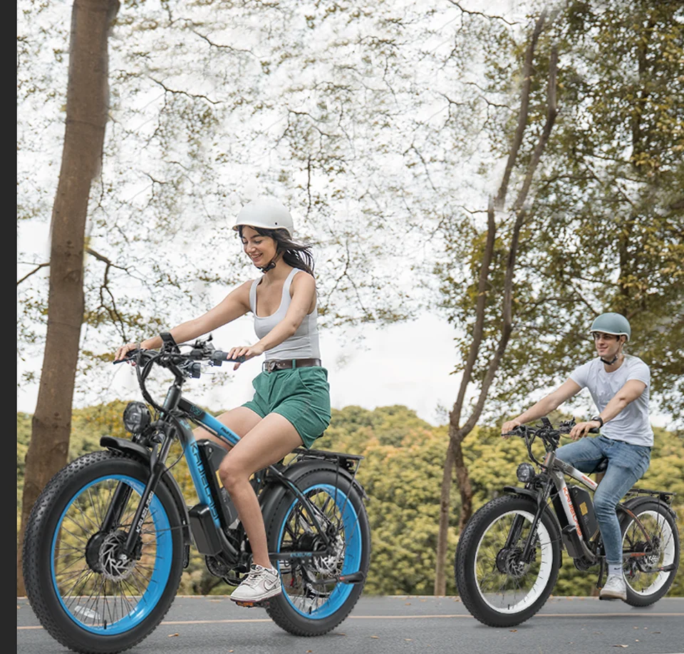Kaijielaisi V3 AWD Electric Bike for Adults, Peak 4000W Power 26” Fat Tire Ebike, Dual Motor Electric Bicycles, 48V 22.4AH Removable Battery Fast Dual Hydraulic Brakes 21-Speed Electric Mountain EBike image 5