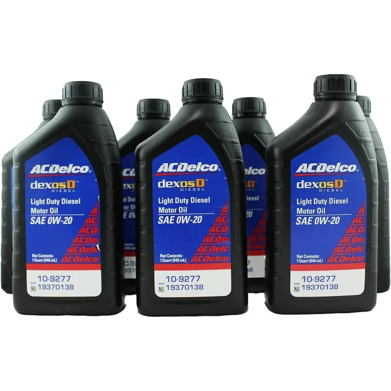 AC Delco dexosD Light Duty Diesel Motor Oil 0W-20 Synthetic Motor Oil, 7 Quarts fits 3.0 Diesel engine