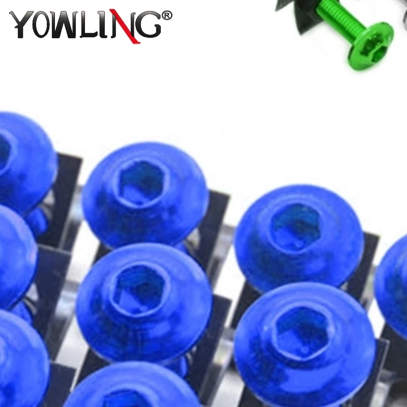 

20 PCS Motorcycle M6 Fairing Bolts Screws For Honda CR 250 f4i VFR800 CBR1100XX Suzuki Bandit 600 GSR 750 Yamaha TMAX 530 T MAX