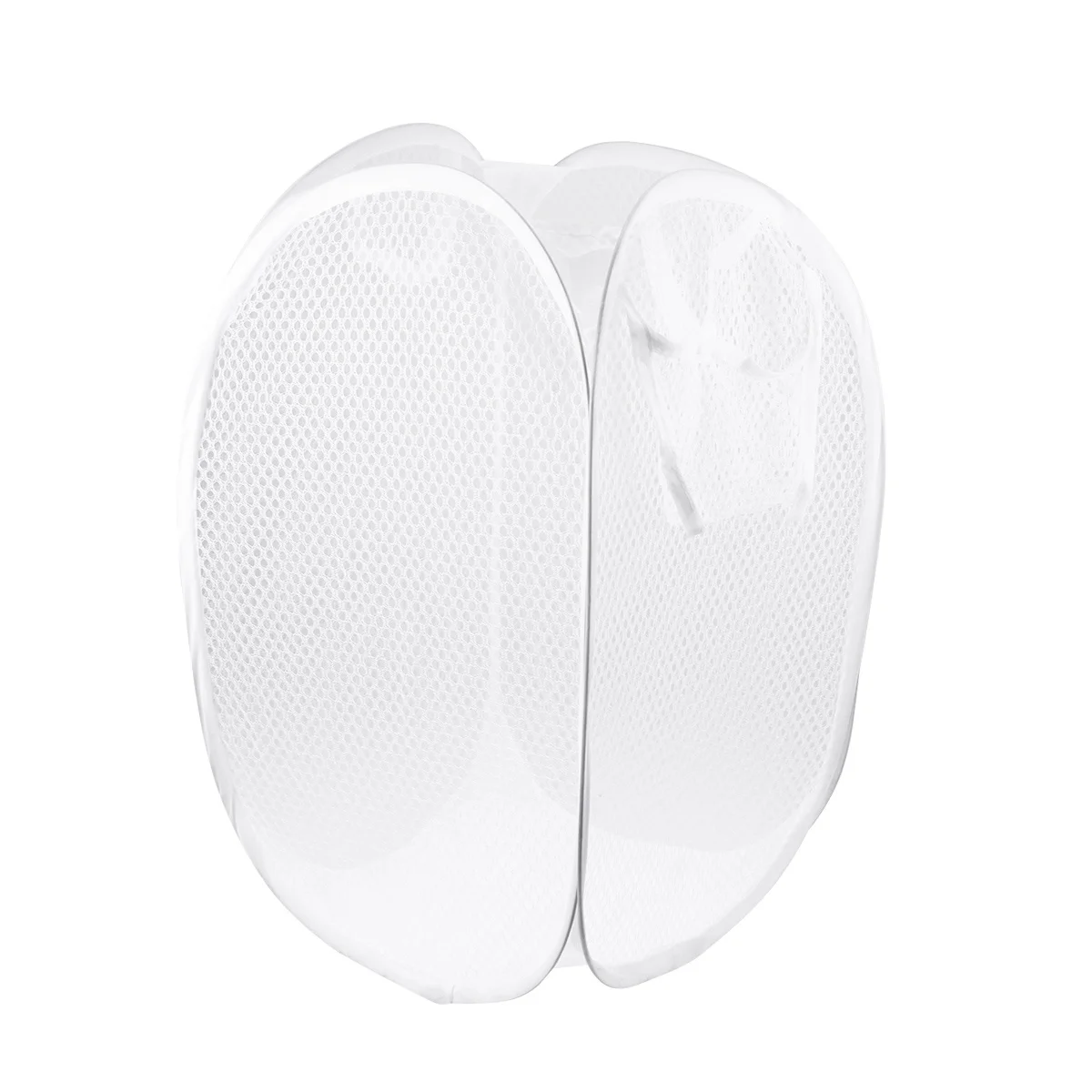 

2Pcs Folding Laundry Basket Portable Mesh Breathable Clothes Storage Bag for Home Foldable Laundry Organizer Basket