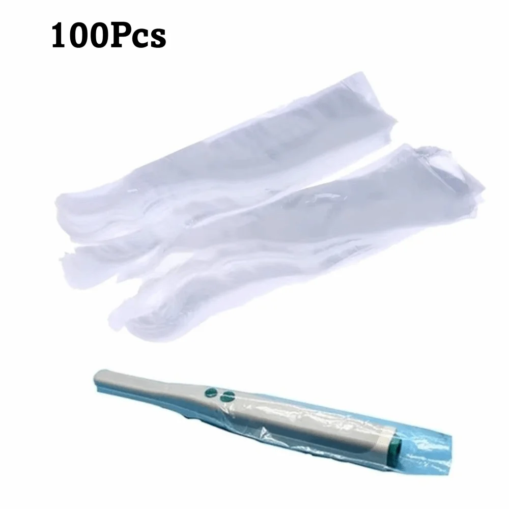 100PCS Plastic Dental Endoscope Covers Disposable Dustproof Instrument Protective Sleeves Anti-Pollution Protective Barrier