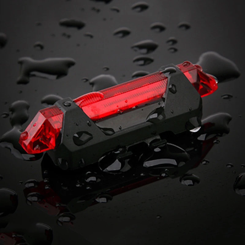 Bicycle Light Waterproof Rear Tail Light LED USB Style Rechargeable or Battery Style Bike Cycling Portable Light