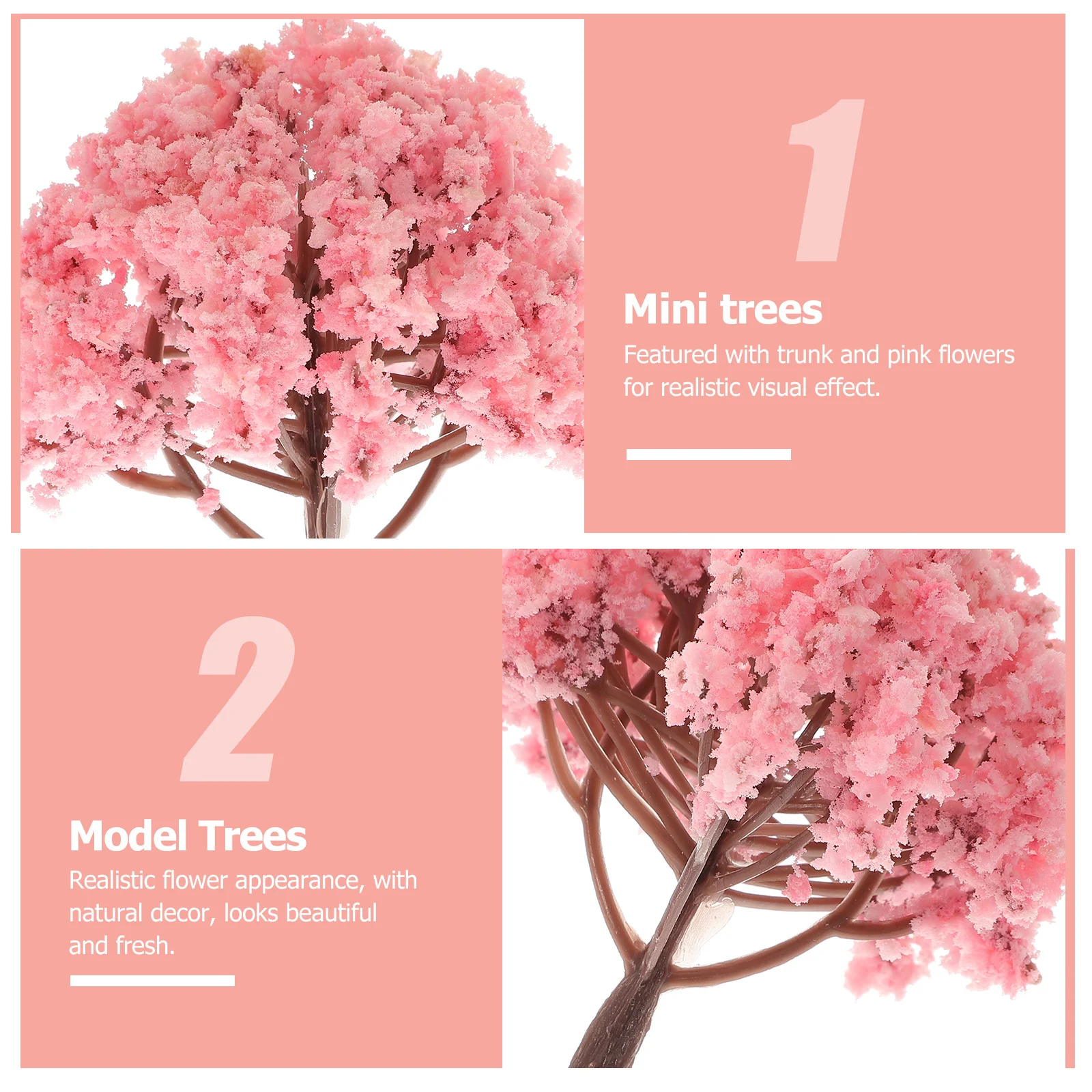 

10Pcs Simulated Tree 8Cm Artificial Plants for Decoration Mini Trees Craft Desktop Centerpiece Fake Tree Prop Home Decor