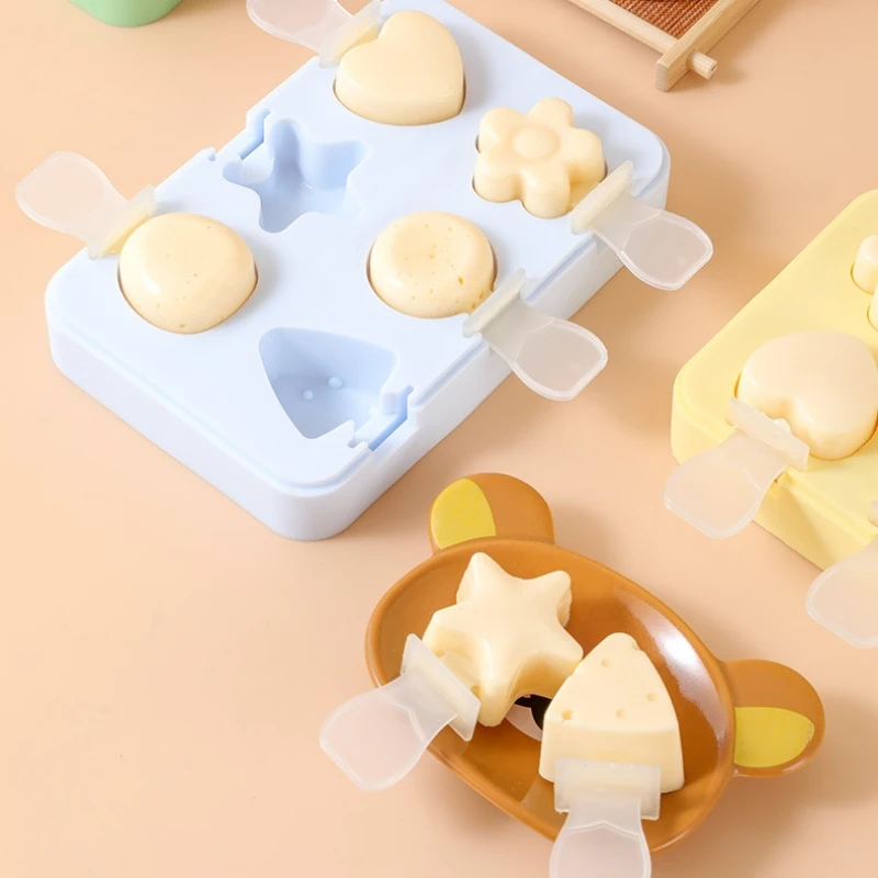 

Ice Cube Ice Cream Molds, Cheese Sticks, Silicone Homemade Kids Mini Popsicle Molds, Compartment Kitchen Accessories