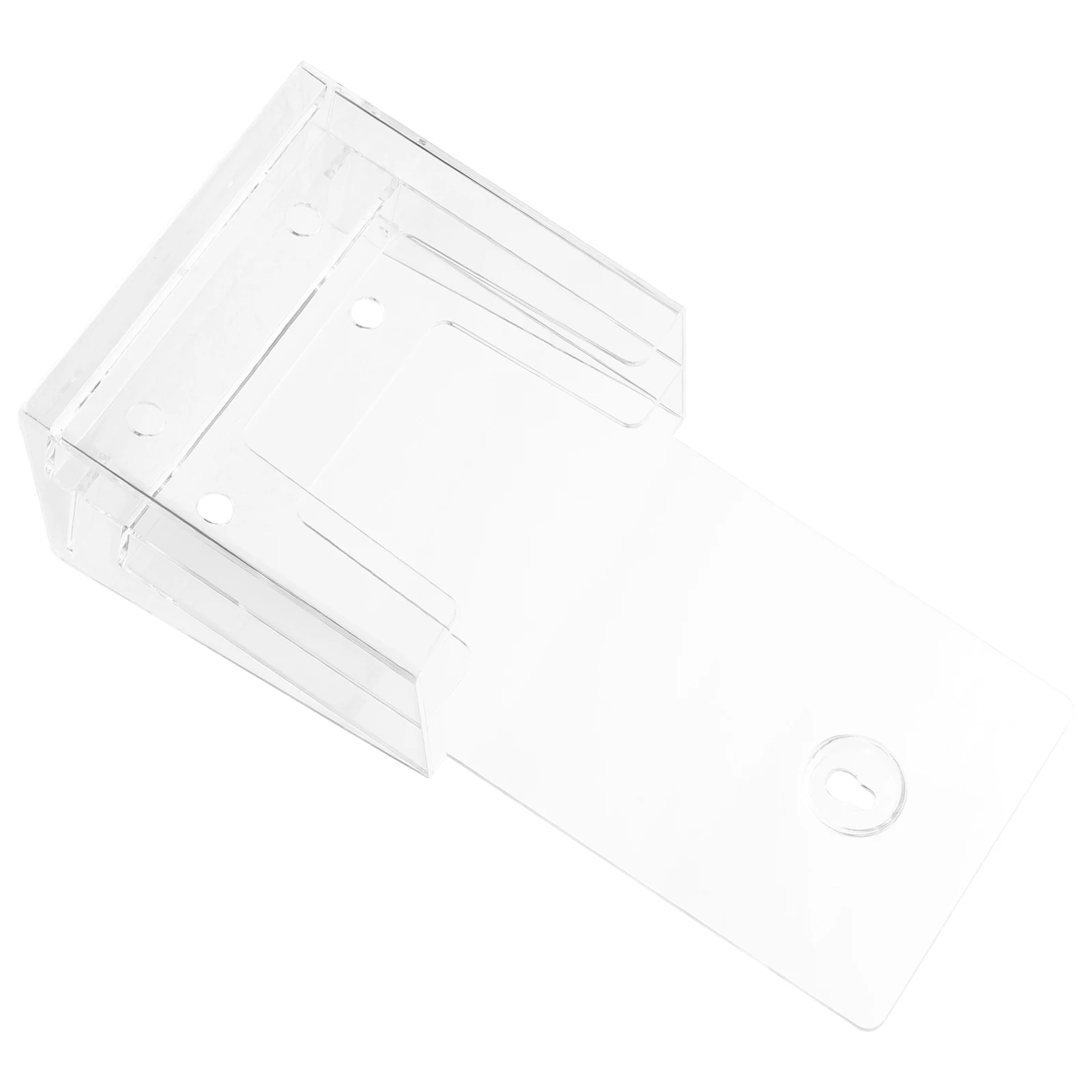 

Desktop File Mounted Document Holder Acrylic Paper Stand Transparent Space Saving Organizer Pamphlets
