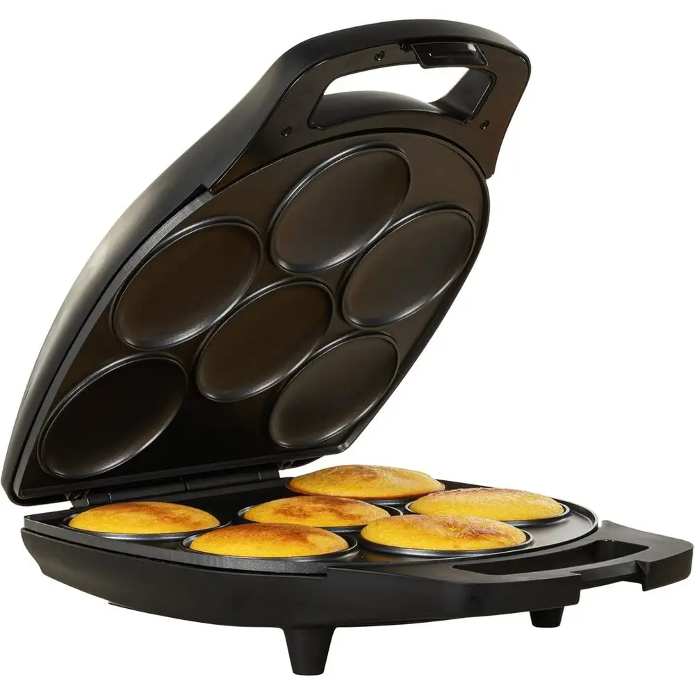 

Многофункциональный прибор для приготовления еды с 6 секциями и антипригарным покрытием: для арепас, мини-блинчиков, кукурузных лепешек и многого другого