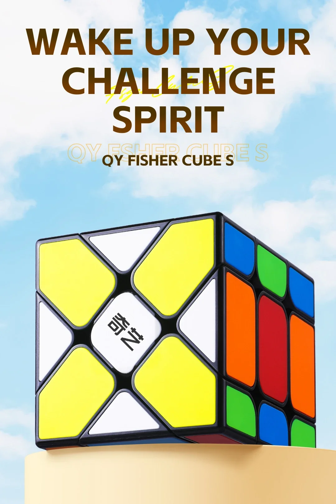 [ECube] QiYi Strange Puzzle cubo Qiyi Fisher S Qiyi Mulino a vento S Axis S Cubo magico Puzzle Velocità magico Educazione professionale