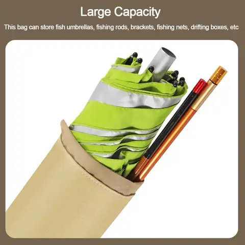 फोल्डिंग पोर्टेबल फिशिंग रॉड बैग, बहु-कार्यात्मक फिशिंग टैकल स्टोरेज बैग, बड़ी क्षमता वाला फिशिंग गियर एक्सेसरीज स्टोरेज बैग 10 best sales रॉड बैग मछली पकड़ना - №9
