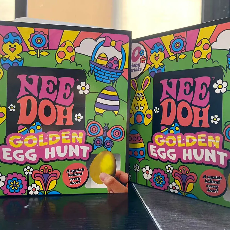

2026 New Needoh Golden Egg Treasure Hunt Blind Box Toy With Squishy Surprise Stress Relief Squeeze Easter Party Toy