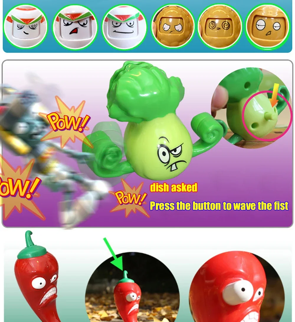 PLANTS VS ZOMBIES PVZ Pea Shooter Boss Actionfigur Modell Spielzeug Puppen Schießen Dave Allstar Spielzeug Kinder Geschenke für Jungen – Detail 8