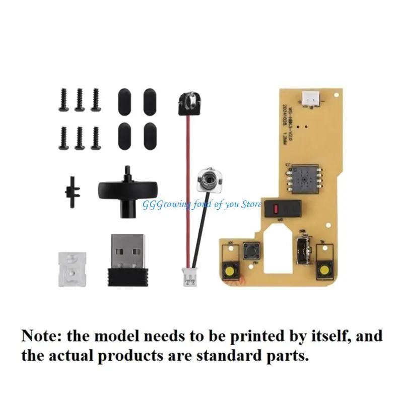 

H9EB Rechargeable Wireless Mouse MH002 Components for Right Handed with Multiple Modes