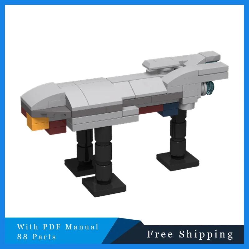 

88 шт. MOC Space Series серый транспортный корабль технология строительных блоков режим DIY сборка игрушечный костюм для детей рождественские подарки
