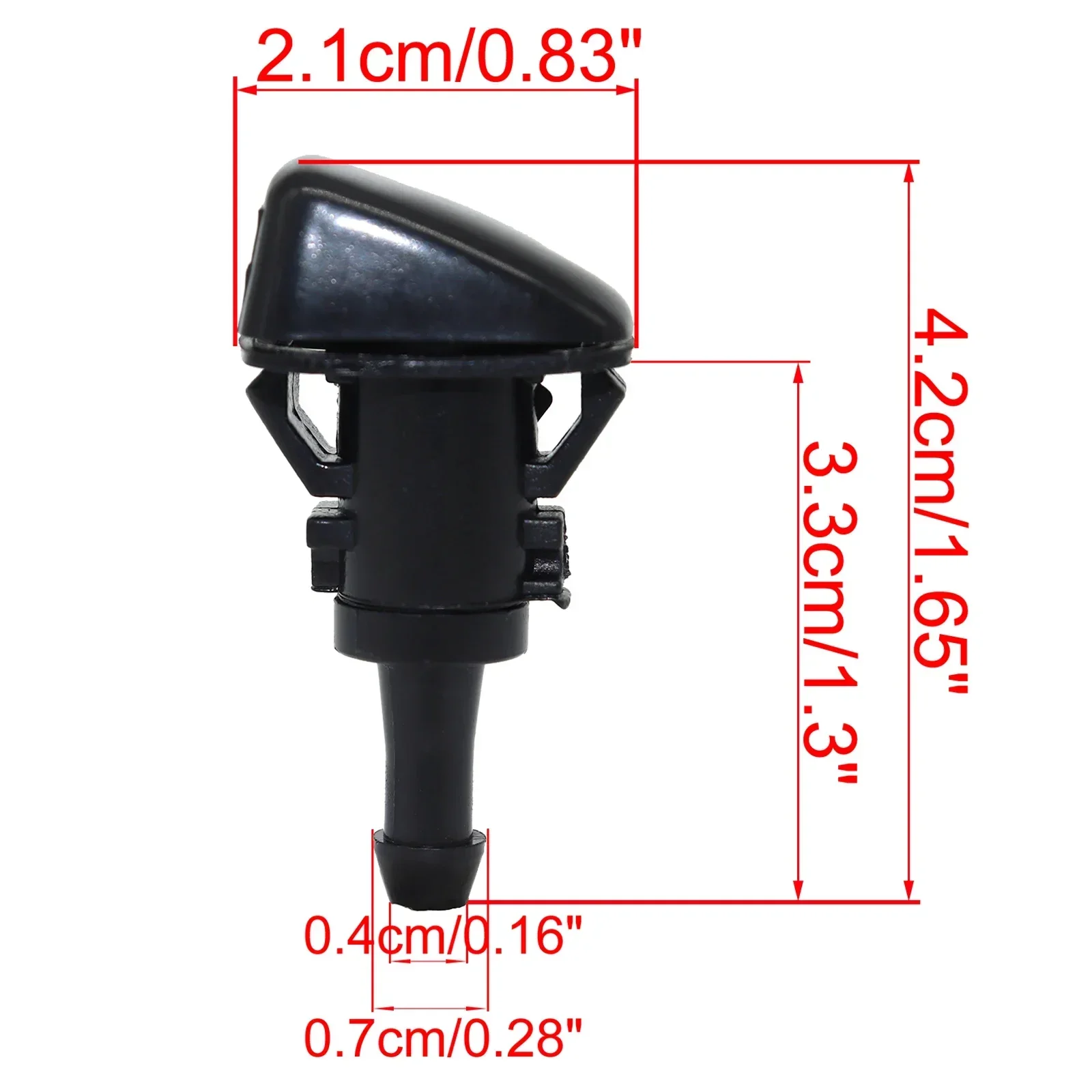 Buses d'essuie-glace pour lave-glace, Jet de pulvérisation pour Chrysler Dodge Avenger Journey calibre Jeep Compass Grand Cherokee 5303833AA, 2 pièces