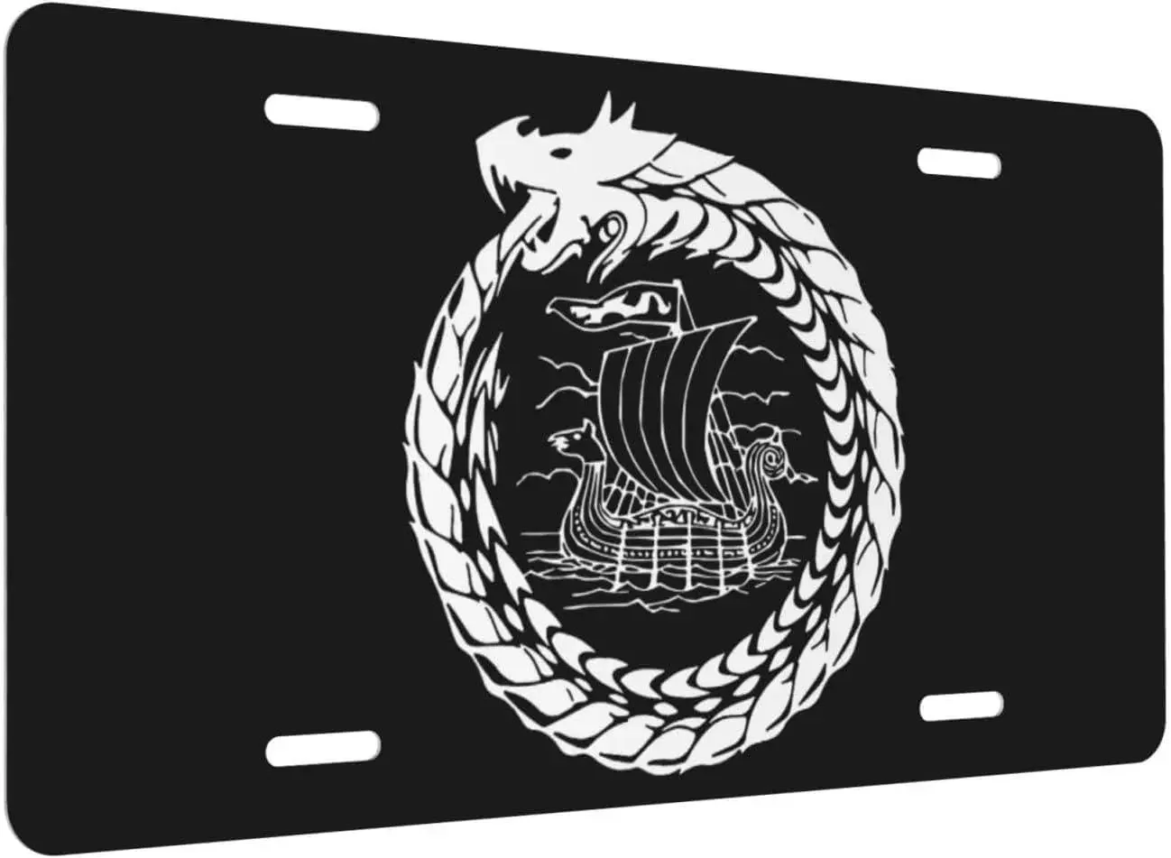 Odin Viking Tales Viking Ships License Plate Car Tag for Decoration Front Aluminum Metal for US Vehicle License Plate 6