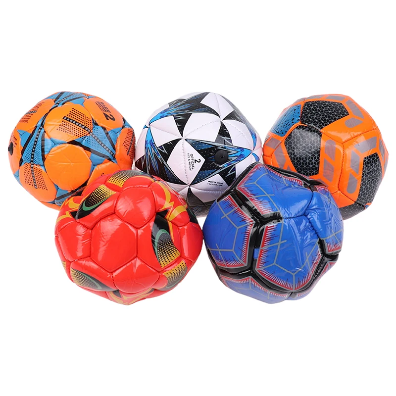 1PC Palloni da calcio Taglia 2 Pallone PU + PVC Palloni da allenamento per calcio Futbol Voetbal Sport all'aria aperta Gioco di allenamento Pratica Gioca a pallone 15 cm