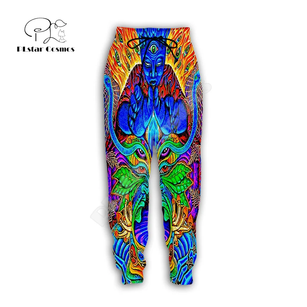 

NewFashion Trippy Psychedelic Mandala Colorful Tattoo Vintage Harajuku Sweatpants 3DPrint Casual Joggers Pants Funny Trousers X2