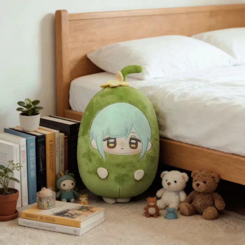 

New Ruoye Mu Plush Cotton Doll Toy 15cm Cartoon Cute Soft Cucumber Mu Small Cucumber MyGO Plush Toy Dolls For Kid Gifts