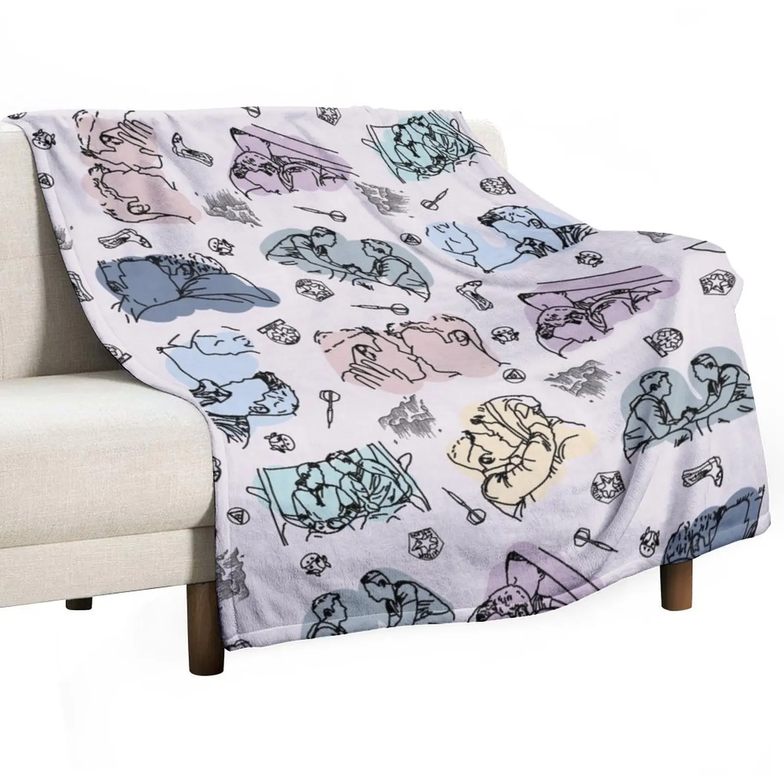 tarlos minimal Throw Blanket Bed linens Soft Plaid Camping Large Soft Plush Plaid Summer Beddings Blankets