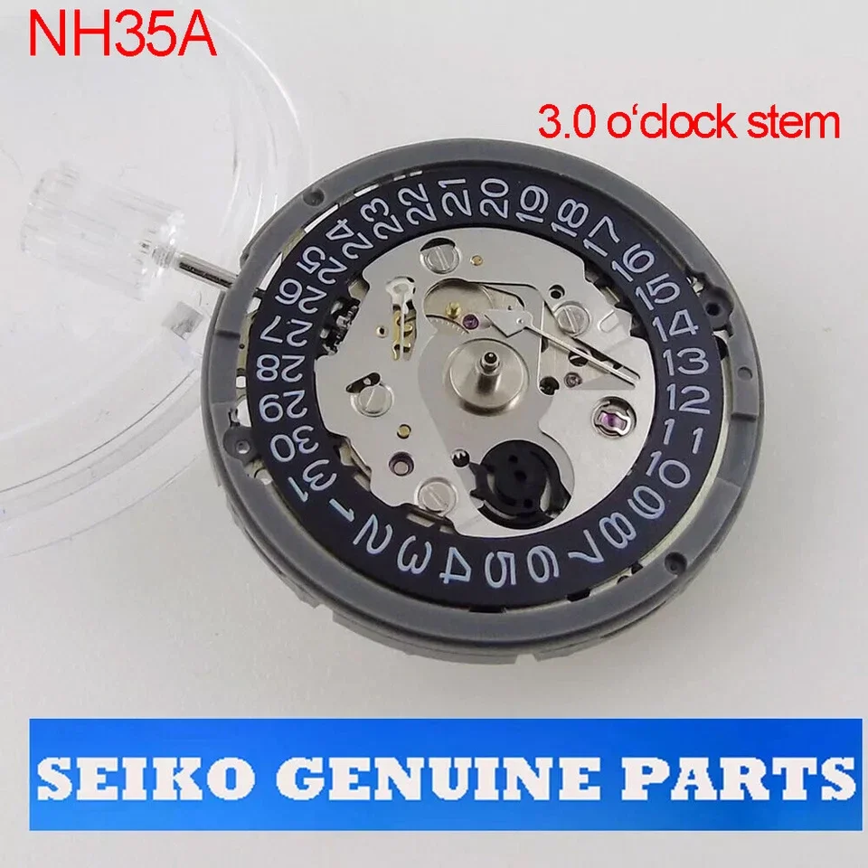 High Quality Japan Genuine NH35 NH38 NH05 NH34 Automatic Mechanical Watch Movement Date 24 Jewels High Accuracy Watch Parts